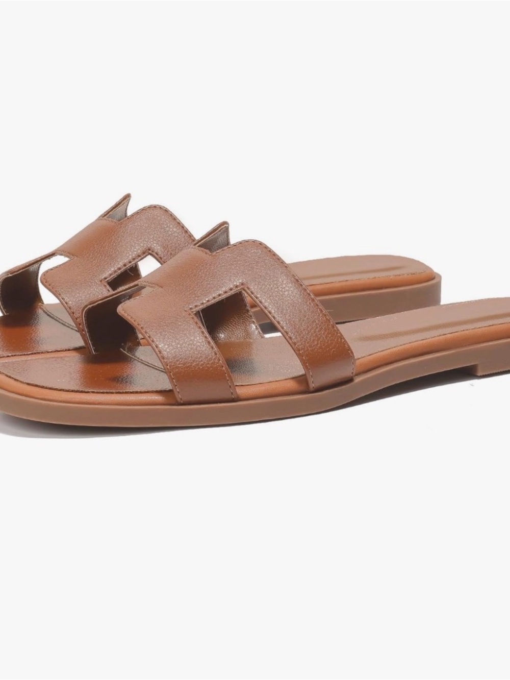 Women's Brown Slide Sandals